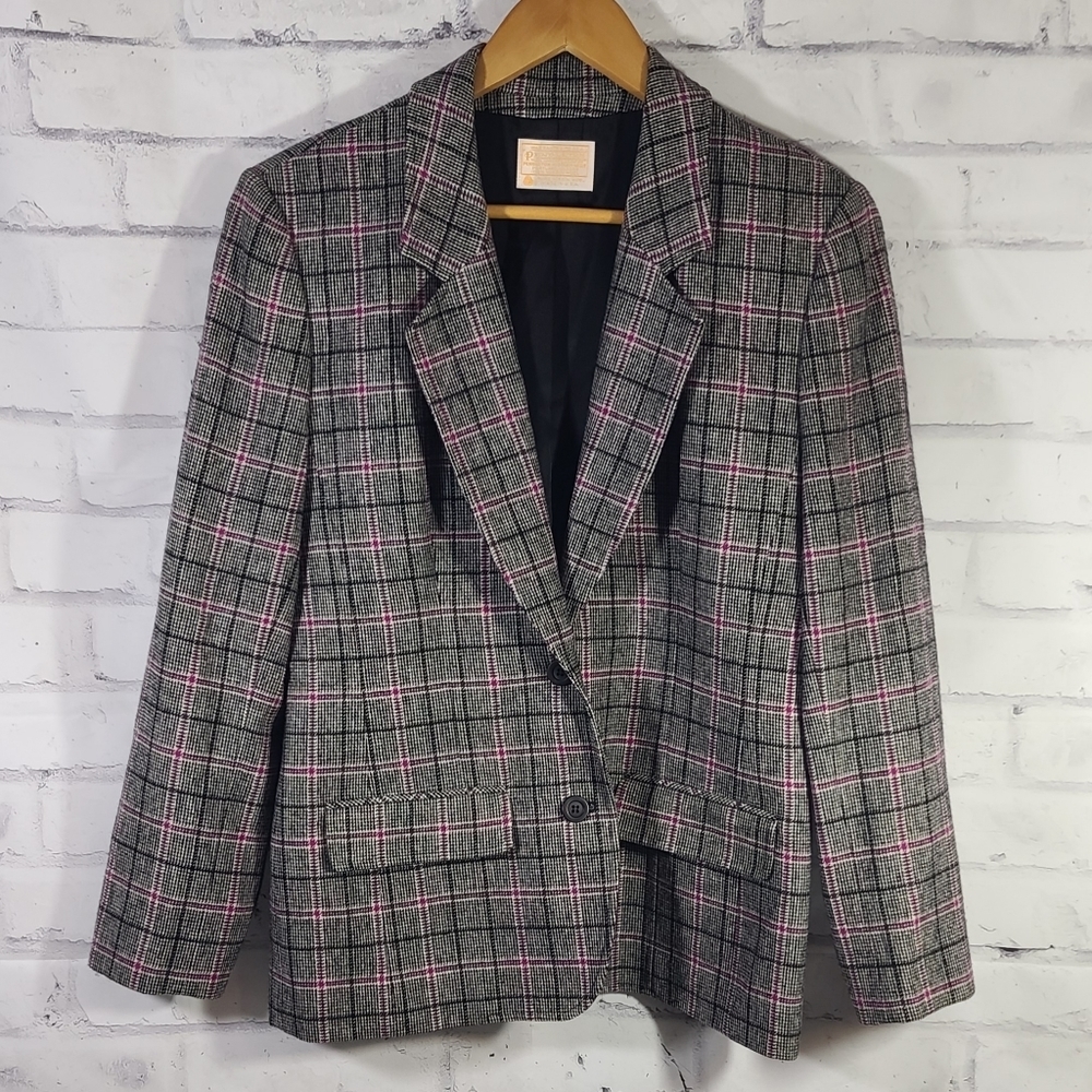Pendleton Women's Wool Plaid Blazer